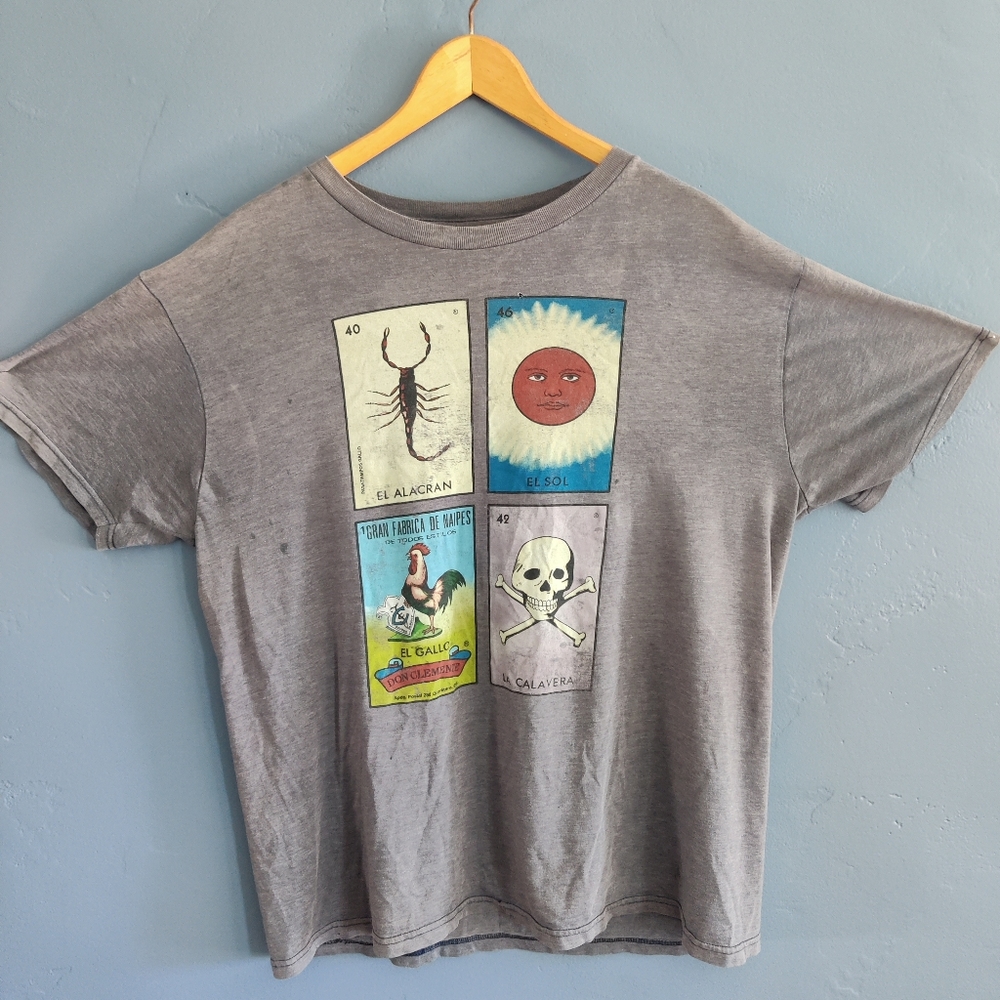 Vintage Lightly Distressed Lotería Graphic Tee